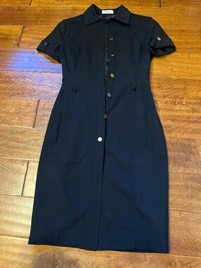 Calvin Klein black shirt dress